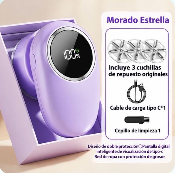 Quitapelusas Eléctrico Premium con Pantalla Digital Pro